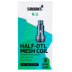 Випарник Smoant Pasito K3 Half DTL Mesh Coil 0.6 Ohm