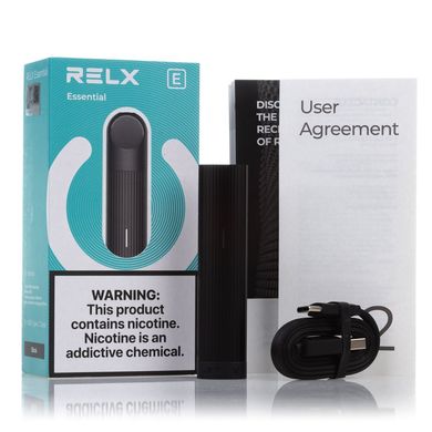 RELX Essential Starter Kit Black, 350 mAh (без картриджа)