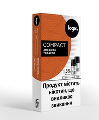 Картридж Logic Compact American Tobacco, 1,5%, 2 pod, 2 шт.