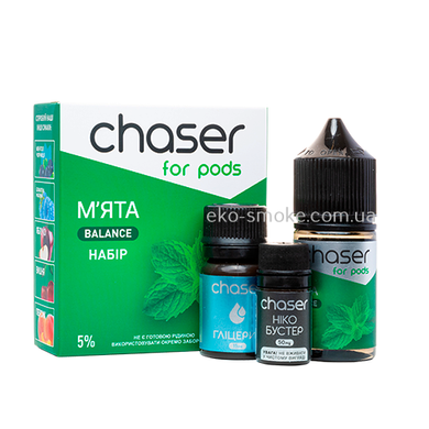 Набор для самозамеса на солевом никотине CHASER For Pods Мята