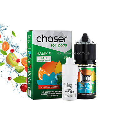 Набор для самозамеса на солевом никотине CHASER For Pods Bali Triple Shot