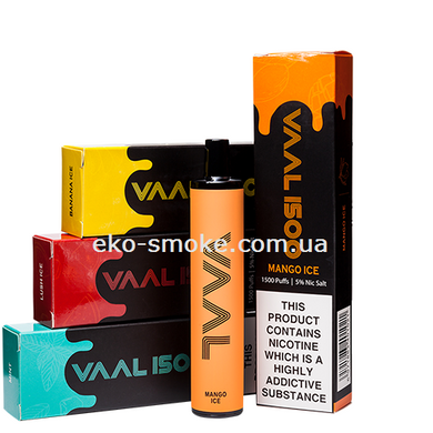 VAAL 1500 Mango Ice - Манго з льодом (1500 затяжок / 950 mAh / 5%)