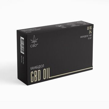 Олія CBD UA монодоза CBD 2% в ампулах (10 ампул)