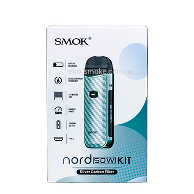 SMOK NORD 50W (Silver Carbon Fiber)