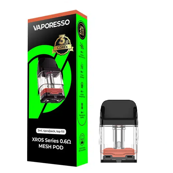 Vaporesso XROS Corex 3.0 Pod with 0.6 Ohm coil and 3ml capacity