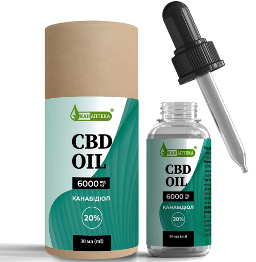 Масло КАНАПТЕКА CBD (КБД) 20%, 6000 мг, купить Масло КАНАПТЕКА CBD